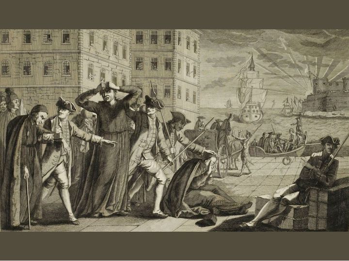 A jezsuiták kiűzése Spanyolországból (1767).  Forrás: Wikipedia